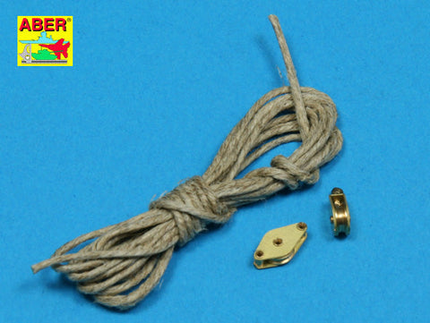 アベール R08 1/35 滑車シングルタイプ2個入りロープ付き真鍮製可動