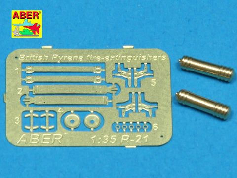 アベール R21 1/35 イギリス 消火器2個入り（WWII初期タイプ）