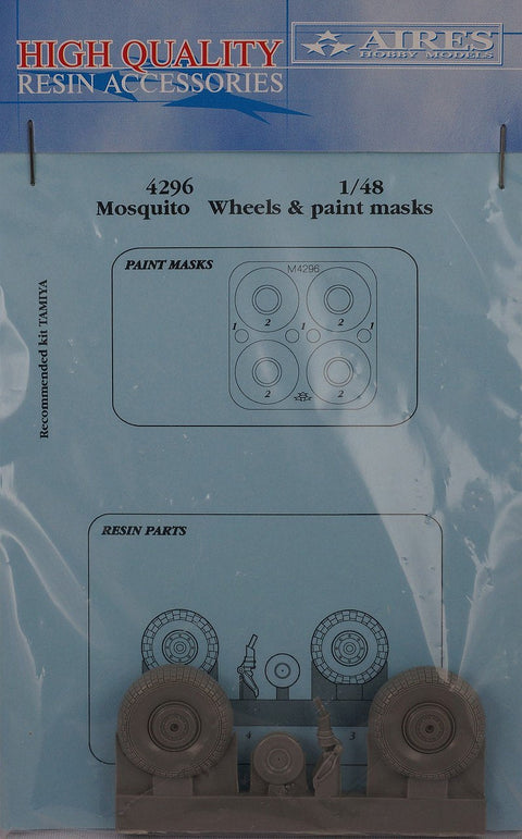 アイリス 4296 1/48 モスキート ホイール・ペイントマスク(タミヤ用）