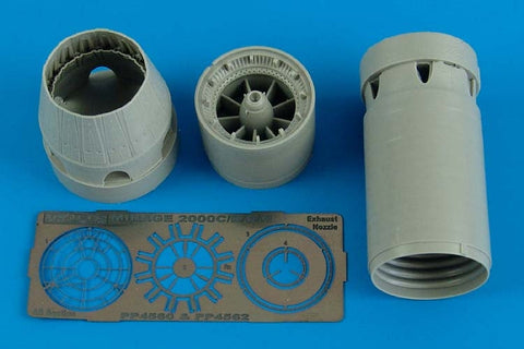 アイリス 4562 1/48 ミラージュ 2000C/B/D/N 排気ノズル-クローズ(HELLER/EDUARD用)