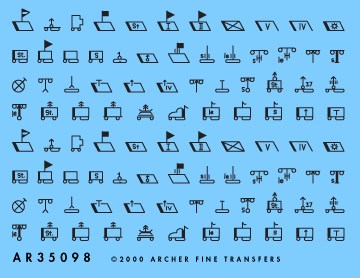 アーチャー AR35098B 1/35ドイツ 戦術サイン（黒）(1942-1945)