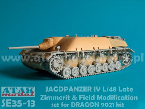 アタックモデル SE35-13 1/35 IV号駆逐戦車 L/48 後期型 ツェメリットコーティング現地改修(ドラゴン用)