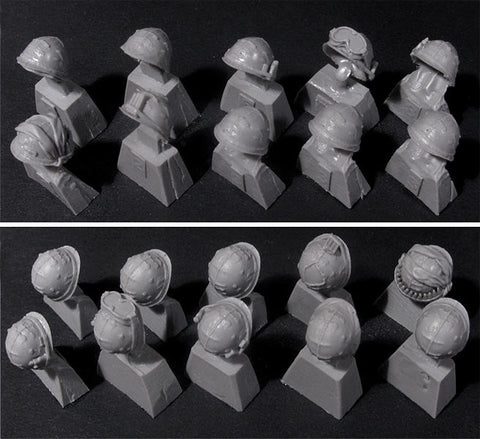 ブラボー6 35027 1/35 様々なM1ヘルメット(10個セット)