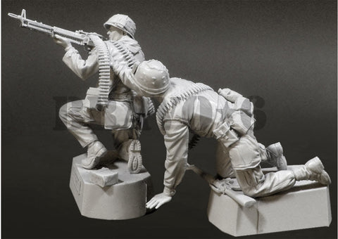 ブラボー6 35029 1/35 アメリカ海兵隊(3) 機関銃チーム テト攻勢'68(2体セット)