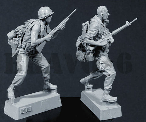 ブラボー6 35050 1/35 アメリカ 歩兵ベトナム(1)M16小銃兵(2体セット)