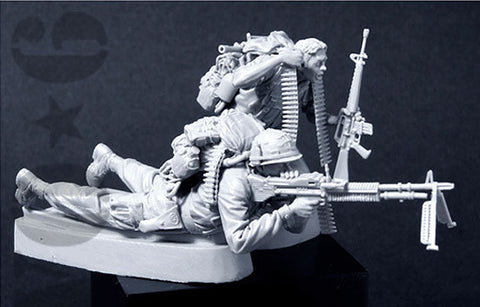 ブラボー6 35051 1/35 アメリカ 歩兵ベトナム(2)M60機関銃チーム(2体セット)