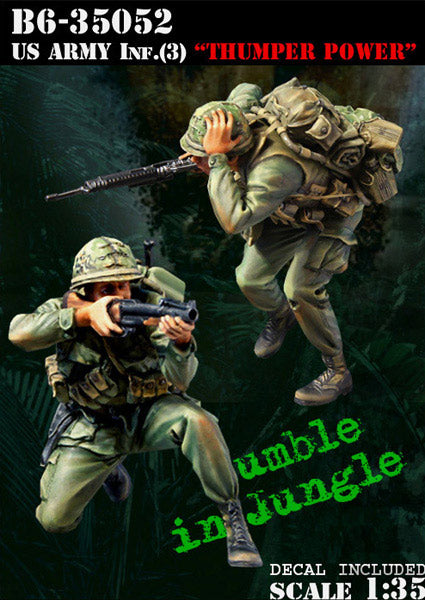 ブラボー6 35052 1/35 アメリカ 歩兵ベトナム(3)M79射手と小銃兵(2体セット)