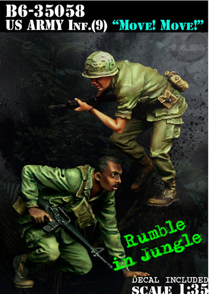 ブラボー6 35058 1/35 アメリカ 歩兵ベトナム(9)"行け！行け！"(2体セット)