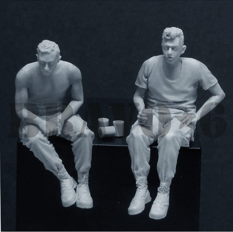 ブラボー6 35072 1/35 アメリカ 兵士ベトナム 酒宴中(2体セット)