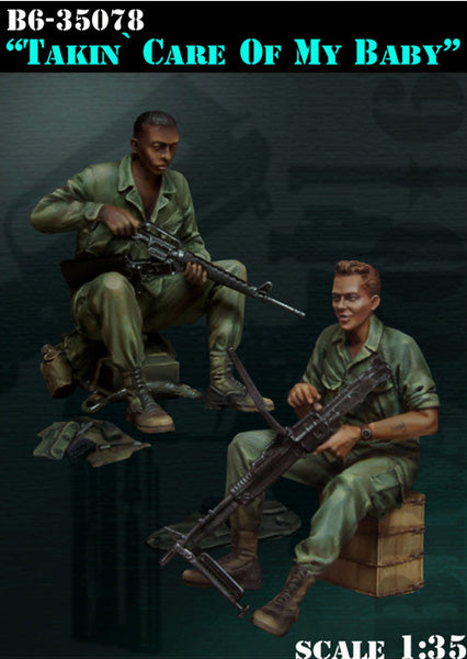 ブラボー6 35078 1/35 アメリカ兵 武器整備中(ベトナム戦争)(2体セット)