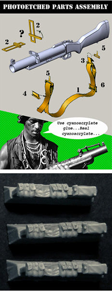 ブラボー6 35092 1/35 M79 「サンパー」グレネードランチャーセット(3丁セット)