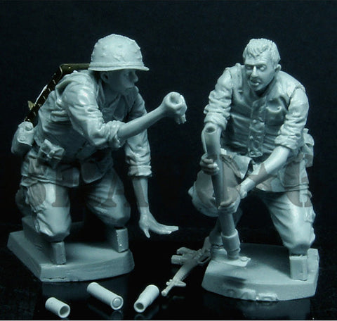 ブラボー6 35094 1/35 アメリカ海兵隊 M19迫撃砲チーム(2体セット)