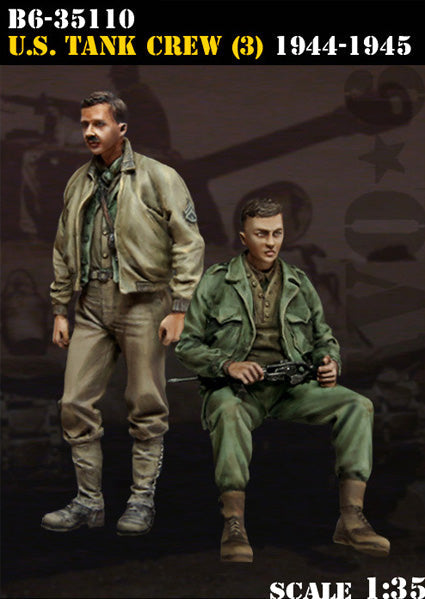ブラボー6 35110 1/35 アメリカ戦車クルー1944-44 2体セット イージーエイト搭乗(3)
