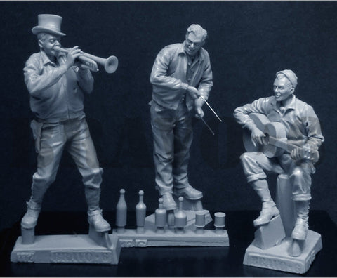 ブラボー6 35112 1/35 WWIIアメリカ 楽器を演奏する戦車兵