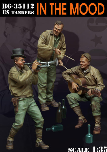 ブラボー6 35112 1/35 WWIIアメリカ 楽器を演奏する戦車兵