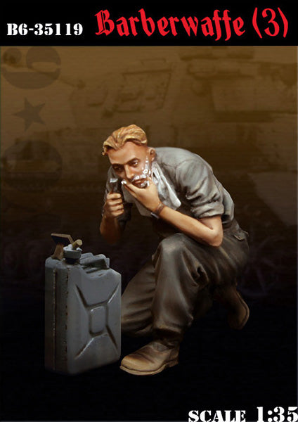 ブラボー6 35119 1/35 WWIIドイツ 戦場の理容(3) 髭を剃る戦車兵