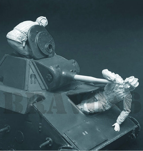ブラボー6 35141 1/35 WWII ロシア T-70軽戦車搭乗員冬季装備セット 搭乗