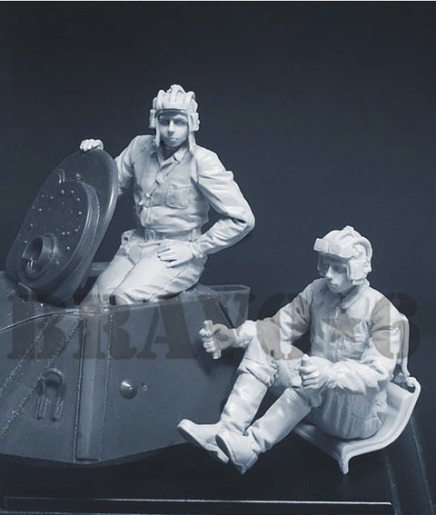 ブラボー6 35142 1/35 WWII ロシア T-70軽戦車搭乗員夏季装備セット 前進