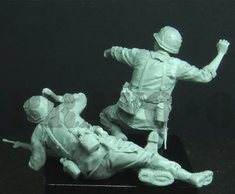 ブラボー6 35300 1/35 アメリカ 歩兵ベトナム(11)手榴弾投擲(2体セット)