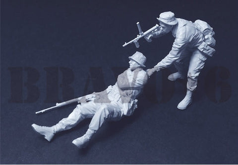 ブラボー6 35341 1/35 ベトナム戦争 オーストラリア陸軍 RAR歩兵（3）負傷兵を後方へ！