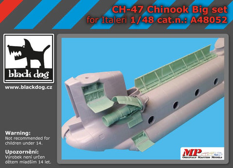 ブラックドッグ A48052 1/48 Ch-47 チヌーク ビッグセット（イタレリ用）