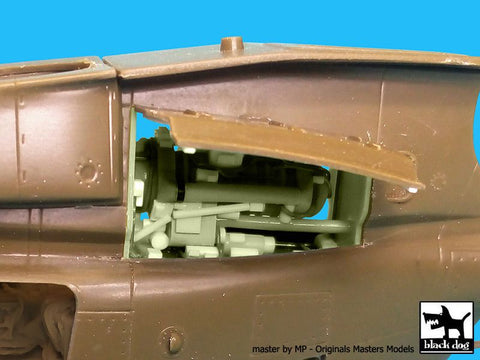 ブラックドッグ A48061 1/48 OH-58 D カイオワ エンジン（イタレリ用）