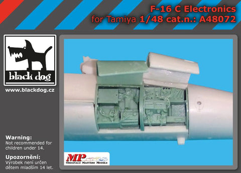 ブラックドッグ A48072 1/48 F-16 C 電子機器（タミヤ用）