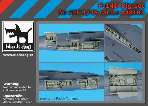 ブラックドッグ A48103 1/48 F-14 D ビッグセット （AMK用）