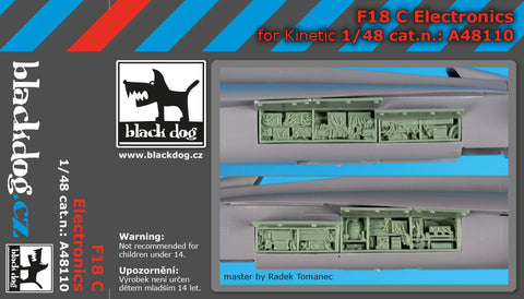 ブラックドッグ A48110 1/48 F-18 C 電子機器 （キネティック用）