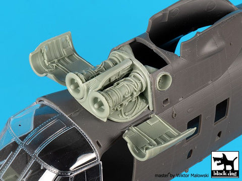 ブラックドッグ A48200 1/48 ウェストランド シーキング エンジンセット(エアフィックス用)