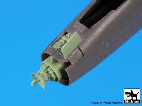 ブラックドッグ A48202 1/48 ライトニング F-2 A /F 6 エンジン・ラダー (エアフィックス用)