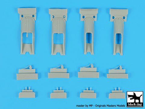 ブラックドッグ A72002 1/72 CH-47 チヌーク スキーアクセサリーセット (イタレリ用)
