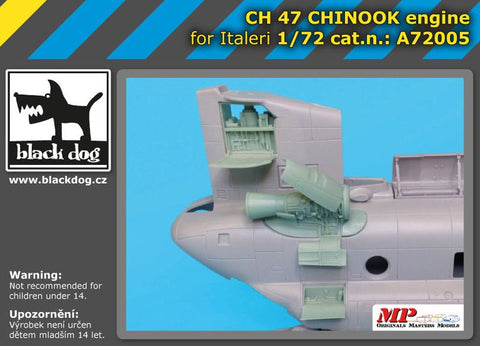 ブラックドッグ A72005 1/72 CH-47 チヌーク エンジン（イタレリ用）