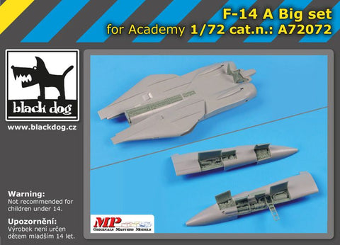 ブラックドッグ A72072 1/72 F-14 Aビッグセット（アカデミー用）