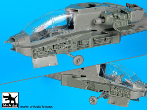 ブラックドッグ A72079 1/72 AH-64 D フロント 電子部品 + エンジン （アカデミー用）