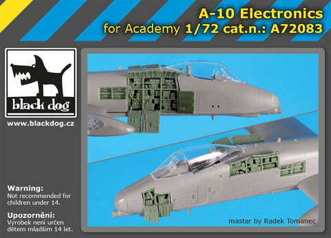 ブラックドッグ A72083 1/72 A-10 電子部品 （アカデミー用）