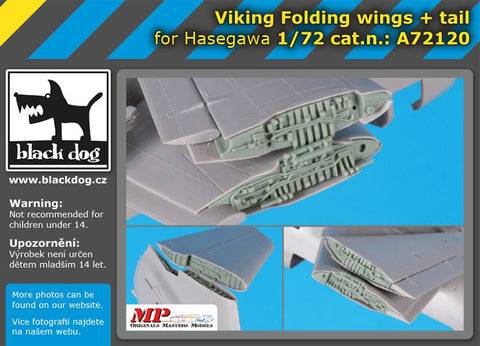 ブラックドッグ A72120 1/72 バイキング 折り畳み翼+尾翼 (ハセガワ用）