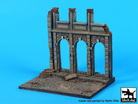 ブラックドッグ D48002 1/48 家の廃墟 (ヨーロッパ) ベース