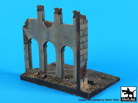 ブラックドッグ D48002 1/48 家の廃墟 (ヨーロッパ) ベース