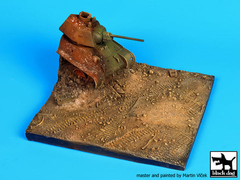 ブラックドッグ D72004 1/72 破壊されたT34 ベース