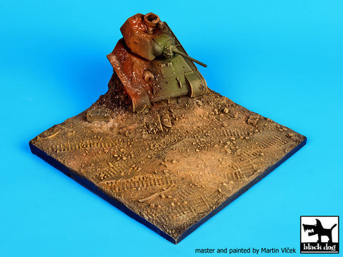 ブラックドッグ D72004 1/72 破壊されたT34 ベース