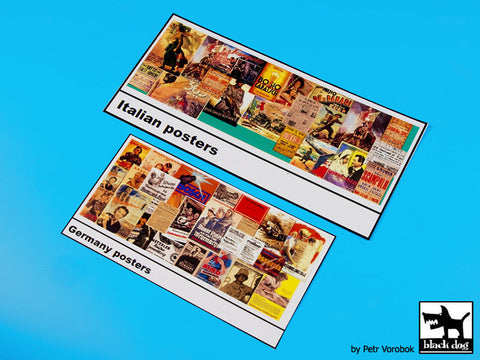 ブラックドッグ D72011 1/72 ポスターピラー ドイツ・イタリア