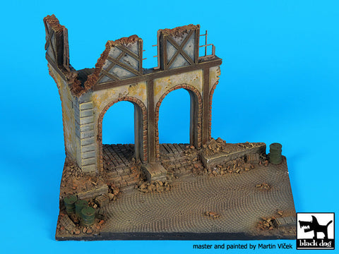 ブラックドッグ D72048 1/72 家の廃墟（ヨーロッパ） ベース