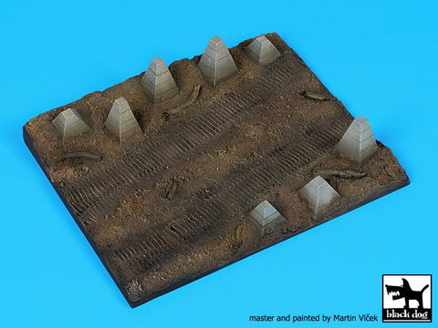 ブラックドッグ D72065 1/72 対戦車障害物 ベース