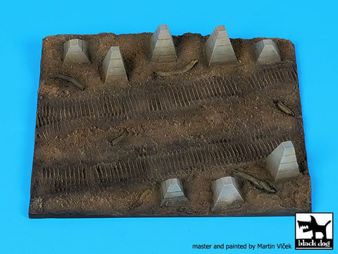 ブラックドッグ D72065 1/72 対戦車障害物 ベース