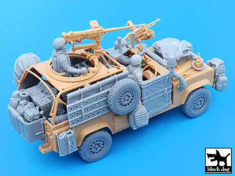ブラックドッグ T35051 1/35 現用イギリス ランドローバー ウルフ アクセサリーセット フィギュア3体付き