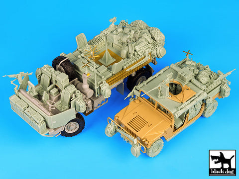 ブラックドッグ T35078 1/35 アメリカ M1078 LMTV ウォーピッグ&ハンビー スペシャルフォース コンバージョンセット(トランペッター) plusタミヤ)