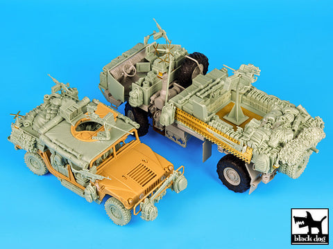 ブラックドッグ T35078 1/35 アメリカ M1078 LMTV ウォーピッグ&ハンビー スペシャルフォース コンバージョンセット(トランペッター) plusタミヤ)