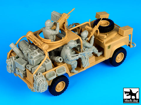 ブラックドッグ T35079 1/35 アメリカ RSOV レンジャー アクセサリーセット クルーフィギュア4体付(ホビーボス)