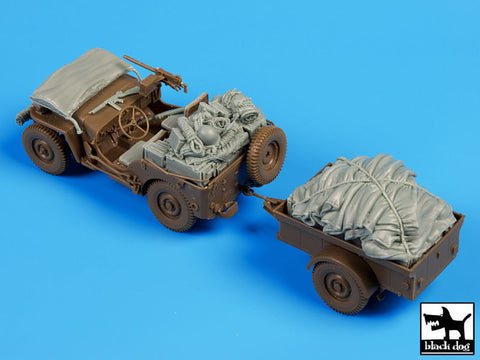 ブラックドッグ T35098 1/35 アメリカ ジープ 空挺隊 降下後 アクセサリーセット(ブロンコ)